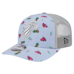 New Era Miami Heat Adventure Aloha Pattern 9SEVENTY Stretch-Snap Hat