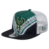 New Era Milwaukee Bucks Throwback Dye Golfer Snapback Hat