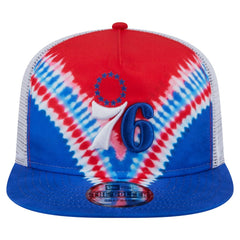 New Era Philadelphia 76ers Throwback Dye Golfer Snapback Hat