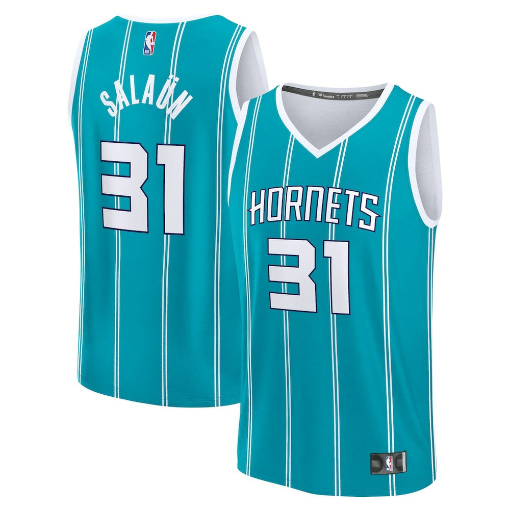 Fanatics Tidjane Salaun Charlotte Hornets 2024 NBA Draft Fast Break Player Jersey