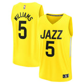 Fanatics Cody Williams Utah Jazz Youth 2024 NBA Draft Fast Break Player Jersey
