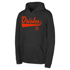 Black Baltimore Orioles Youth Tailor Made Fleece Pullover Hoodie