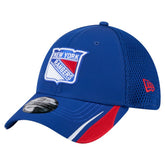 NHL New York Rangers New Era Linear Featherweight 39THIRTY Flex Hat