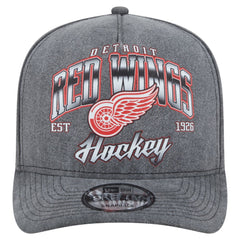 NHL Detroit Red Wings New Era Throwback Washed A-Frame Pre-Curved 9FIFTY Snapback Hat