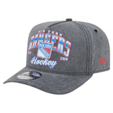 NHL New York Rangers New Era Throwback Washed A-Frame Pre-Curved 9FIFTY Snapback Hat