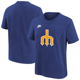 Royal Seattle Mariners Nike Youth Team Logo T-Shirt