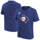 Royal Texas Rangers Nike Youth Cooperstown Collection Team Logo T-Shirt