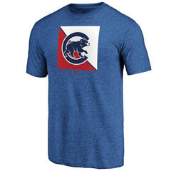 Royal Chicago Cubs Pregame Vibe Tri-Blend T-Shirt