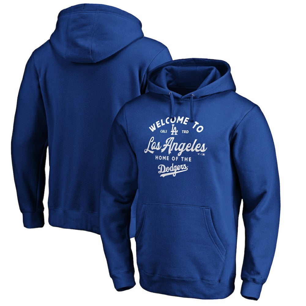Royal Los Angeles Dodgers Hometown Collection Long Ball Pullover Hoodie