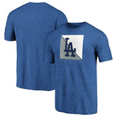 Royal Los Angeles Dodgers Pregame Vibe Tri-Blend T-Shirt
