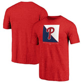 Red Philadelphia Phillies Pregame Vibe Tri-Blend T-Shirt