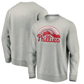 Gray Philadelphia Phillies Heater Pullover Sweatshirt