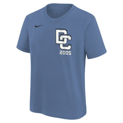 Blue Washington Nationals Nike Youth 2025 City Connect Wordmark T-Shirt