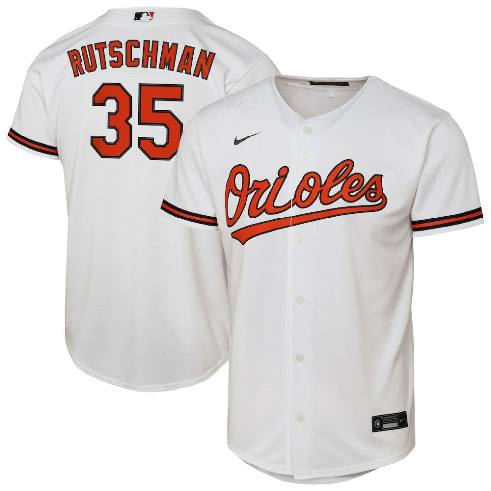White Adley Rutschman Baltimore Orioles Nike Youth Home Replica Player Jersey