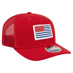Red Los Angeles Angels New Era Flag 9SEVENTY Stretch-Snap Hat