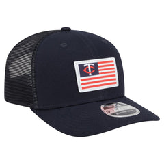 Navy Minnesota Twins New Era Flag 9SEVENTY Stretch-Snap Hat