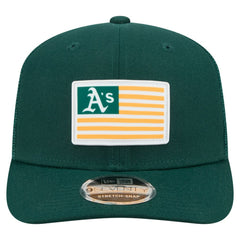 Green Athletics New Era Flag 9SEVENTY Stretch-Snap Hat