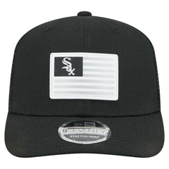 Black Chicago White Sox New Era Flag 9SEVENTY Stretch-Snap Hat