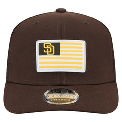 Brown San Diego Padres New Era Flag 9SEVENTY Stretch-Snap Hat
