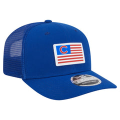 Royal Chicago Cubs New Era Flag 9SEVENTY Stretch-Snap Hat