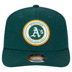 Kelly Green Athletics New Era Circle Patch 9SEVENTY Stretch-Snap Hat