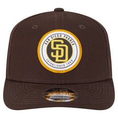 Brown San Diego Padres New Era Circle Patch 9SEVENTY Stretch-Snap Hat