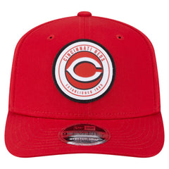 Red Cincinnati Reds New Era Circle Patch 9SEVENTY Stretch-Snap Hat