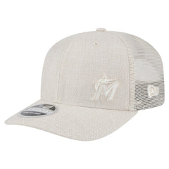 Light Beige Miami Marlins New Era Flawless 9SEVENTY Stretch-Snap Hat
