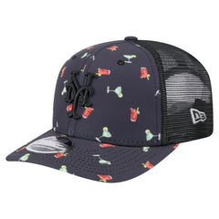 Black New York Mets New Era Adventure Drinks Pattern 9SEVENTY Stretch-Snap Hat