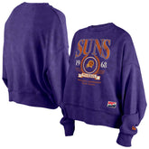 New Era Phoenix Suns Women's Throwback Vintage Enzyme Wash Oversized Boxy Pullover Sweatshirt