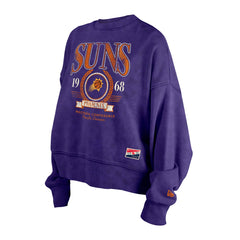 New Era Phoenix Suns Women's Throwback Vintage Enzyme Wash Oversized Boxy Pullover Sweatshirt