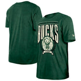 New Era Milwaukee Bucks Throwback Vintage Boxy Mineral Wash T-Shirt