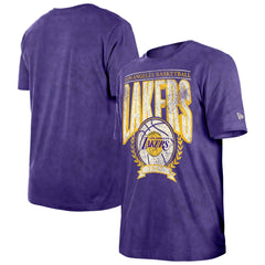 New Era Los Angeles Lakers Throwback Vintage Boxy Mineral Wash T-Shirt