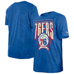 New Era Philadelphia 76ers Throwback Vintage Boxy Mineral Wash T-Shirt