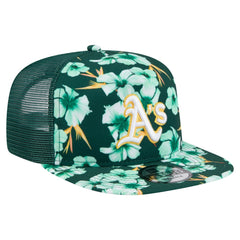 Green Athletics New Era Adventure Pattern Golfer Trucker Snapback Hat