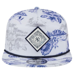 White New York Yankees New Era Printed Island Golfer Snapback Hat