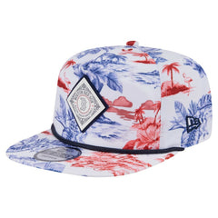White Boston Red Sox New Era Printed Island Golfer Snapback Hat