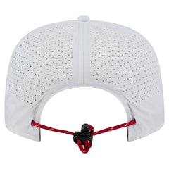 White Los Angeles Angels New Era Perforated Golfer Snapback Hat