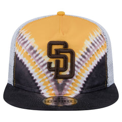 San Diego Padres New Era Tie-Dye Golfer Trucker Adjustable Hat