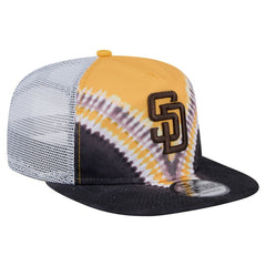 San Diego Padres New Era Tie-Dye Golfer Trucker Adjustable Hat