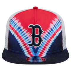 Boston Red Sox New Era Tie-Dye Golfer Trucker Adjustable Hat