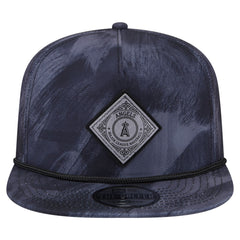 Navy Los Angeles Angels New Era Printed Golfer Snapback Hat