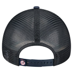 Navy New York Yankees New Era Distressed 9FORTY A-Frame Adjustable Trucker Hat