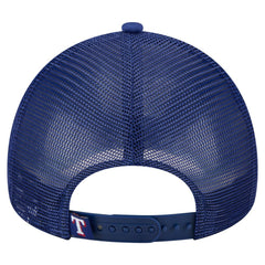 White/Royal Texas Rangers New Era Trucker A-Frame 9FORTY Adjustable Hat