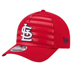 Red St. Louis Cardinals New Era American Flag 9FORTY M-Crown A-Frame Adjustable Hat