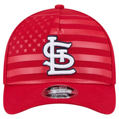 Red St. Louis Cardinals New Era American Flag 9FORTY M-Crown A-Frame Adjustable Hat