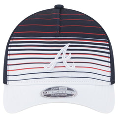 Navy Atlanta Braves New Era Gradient 9FORTY M-Crown Adjustable Hat