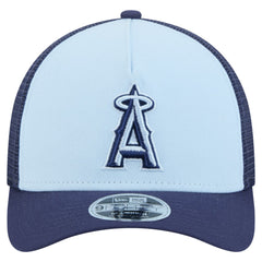 Light Blue/Navy Los Angeles Angels New Era 2-Tone Color Pack 9FORTY M-Crown A-Frame Adjustable Hat