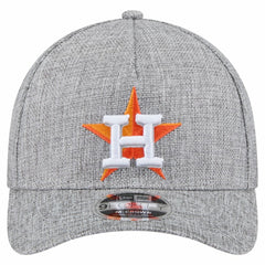 Gray Houston Astros New Era Cotton Weave M-Crown A-Frame 9FORTY Adjustable Hat