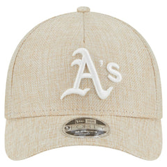 Beige Athletics New Era Cotton Weave M-Crown A-Frame 9FORTY Adjustable Hat